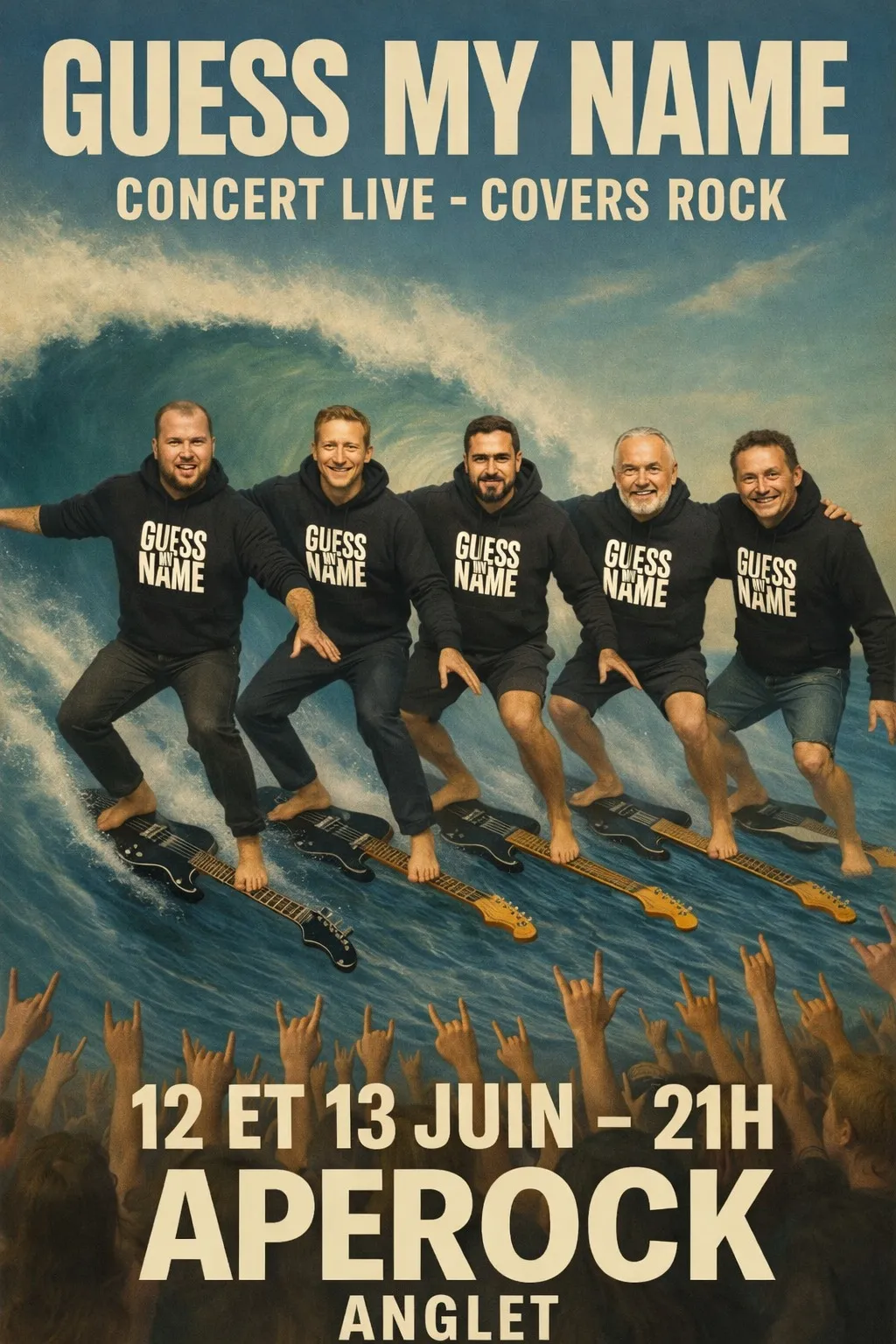 CONCERT LIVE ROCK GUESS MY NAME - APerock anglet - 12/13 JUIN